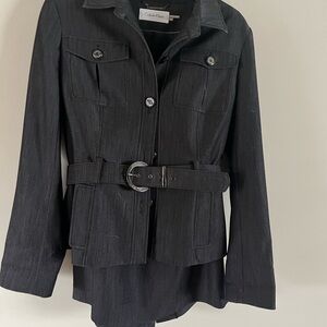 Calvin Klein Suit Including Belted Jacket and Skirt